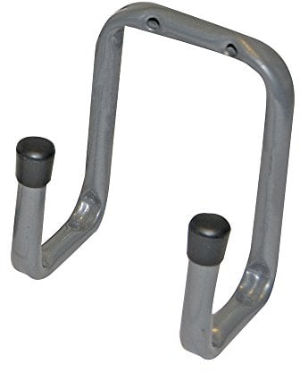 70mm Wall Mounted Twin Arm Storage Hook - Ladder Lawnmower Bike Hanging Bracket - Shed/Garage Storage Stand - Strong Corrosion Resistant Steel Frame Holder