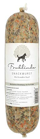 Frohlinder SNACKWURST | Leckerchen ideal als Belohnung | Praktisch für Gassigang, Hundeplatz und Fährte | Eigenherstellung aus Deutschen Produkten | 100% natürliche Zutaten ohne Zusatzstoffe