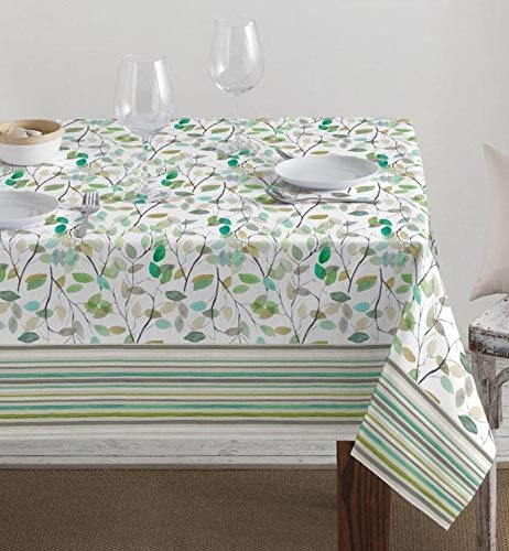 LARA MORADA - Tovaglia da Tavola, per Pranzo e Cena, Cotone Ioneta, 70% Cotone 30% Poliestere, Stampa Digitale, 12 Posti, 140cm x 240cm Autunno