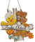 Türschmuck Frohe Ostern - wunderschöner Holzschmuck für Tür oder Wand - Osterhase mit Kücken - XL 30cm - Wandschmuck Türschild - Holz Handarbeit