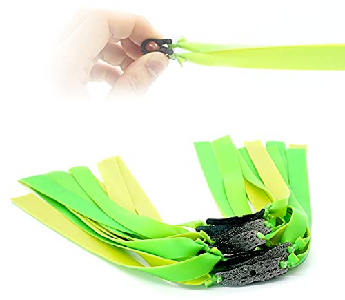 air swimmers 12pcs Lance-Pierre Bandes Élastiques, élastiques de Remplacement hautement élastiques, élastique de Lance Pierre Plate pour Le Jeu de tir de Chasse (épaisseur de 1 mm)