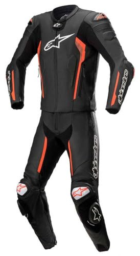 Alpinestars Missile V2 2-Teiler Motorrad Lederkombi, schwarz/rot, 60