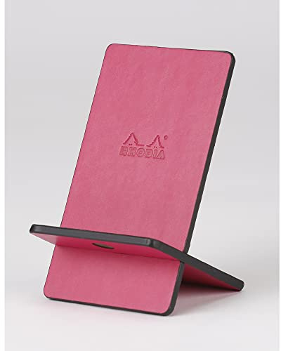 Rhodia 194429C Handyständer 13x8x8,5cm Kunstleder Himbeerrot