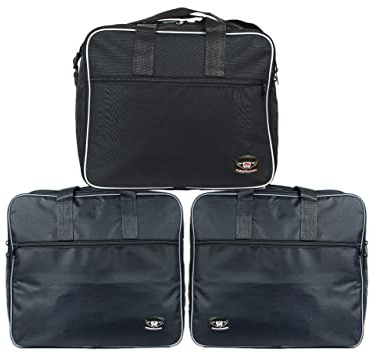 GREAT BIKERS GEAR – Koffer innentaschen Motorrad und Top-Box-Tasche (3er-Set) für BMW F750GS, F800GS, F850GS, R1200GS, R1200GS-LC (K51), R1250GS Adventure Aluminium