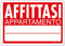 PRINTIX Cartello Affittasi In Polipropilene (PP) Di Spessore 1 mm Stampato Con Tecnologia UV Resistente Alle Intemperie Visibilità A Distanza 25cm X 35cm (Affittasi Appartamento)