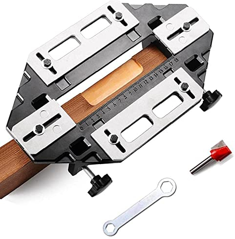 Localizzatore Di Cerniere Per Porte In Lega Di Alluminio Cerniera Lock Accessori Guida All'Installazione Regolazione Flessibile Posizionamento Accurato Per L'Installazione Della Serratura Della Porta