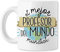 BAOBAB REGALOS El Mejor Profesor Del Mundo Mundial - Taza Profesores y Profesoras Fin De Curso - maestro - maestra. Cerámica blanca