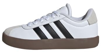 adidas Unisex VL Court 3.0 Shoes Kids Schuhe, Cloud White/Core Black/Grey One, 40 EU
