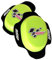 PRORACER Deslizadera de rodilla para motoristas, rodillera deslizantes carretera circuito competicion sliders con logo MotoGP (Amarillo-neon)
