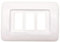 Placche prese interruttori frutti elettrici supporti compatibili con bticino Magic (Placca bianca 3 posto x 2pz)