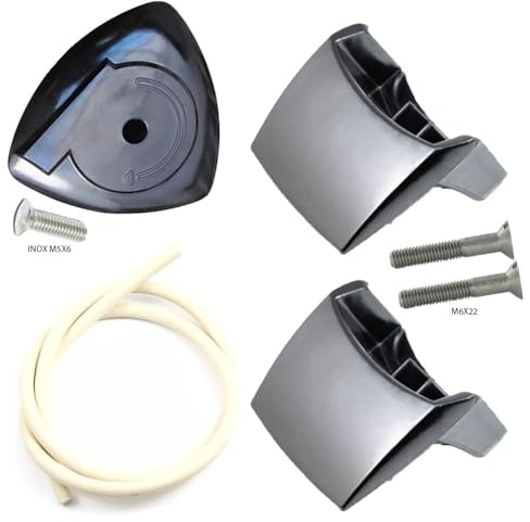 ALGOMAS® Recambios olla Magefesa Clásica | Pack Repuestos para Olla Magefesa | Incluye Pomo, Asas, Tornillos y Junta de Goma (92cm, hasta 12L, se puede cortar) | Registro Sanitario 39.01.773/VI