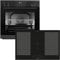Oranier Backofen Set EBS420 Einbau autark - 9 Funktionen - breites 80 cm Flächen-Induktion FLI580 - Kochfeld mit 5 Kochzonen & Brückenfunktion
