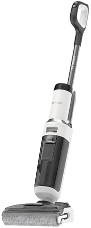 Tineco Floor ONE STRETCH S6 Cordless Wet Dry Vacuum Cleaner, 180°Lay-flat Smart Vacuum Mop, 5.1 inch Compact Design, 158℉ Flashdry Self-Cleaning in 5min, Long Runtime, Triple-Sided Edge Cleaning