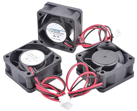 2 uds ACP4020 4cm 40mm ventilador 40x40x20mm DC5V 12V 24V enrutador inversor ventilador de refrigeración de potencia (Color : 12V Sleeve)