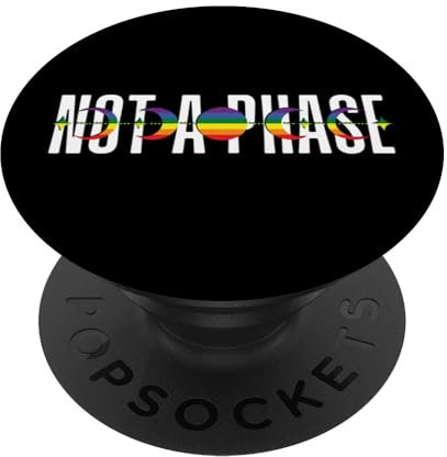 Kein Phase-Design im Boho-Stil, Regenbogenmotiv, Mond, Pride Month PopSockets mit austauschbarem PopGrip
