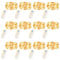 12 x 30er LED Lichterkette mit Batterie, 3M Kupferdraht Lichterkette Klein, 3 Lichtmodi Lichterketten Wasserdicht, Lichterkette Innen für Garten,Geschenk Deko,Hochzeit, Party,Weihnachten (Warmweiß)