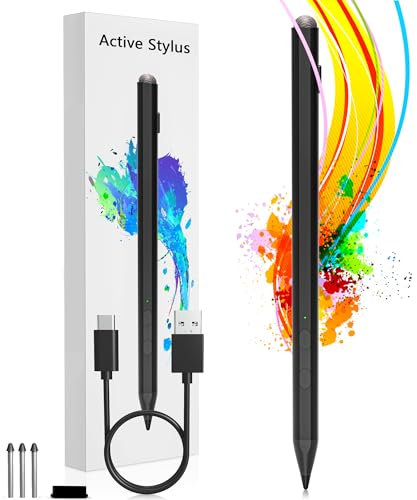 USI 2.0 Pen for Amazon Fire Max 11 and Chromebook - Acer/ASUS/HP, USI Pen 2.0 Stylus 4096 Sensitivity Rechargeable Stylus for Googel Pixel Tablet, Chromebook