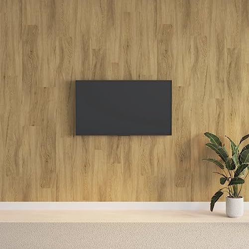 LAPOOH Paneles de Pared con Aspecto de Madera PVC marrón 2,06 m Paneles Decorativos para Pared, Revestimiento De Paredes, Murales Decorativos Pared, Decoracion Cocina 351814