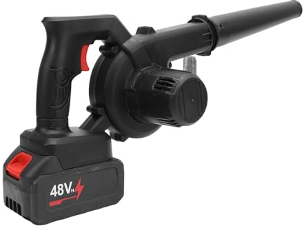 Laubbläser mit Leistungsstarker Elektrischer Laubsauger für die Rasenpflege, Reinigungsset mit Schlauch und Düsenwerkzeug (EU-Stecker)