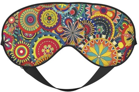 Color Psychedelic Schlafmasken in 14 psychedelischen Farben, verstellbarer Riemen, weiche Augenmaske für Frauen und Männer auf Reisen, bei der Arbeit und zu Hause