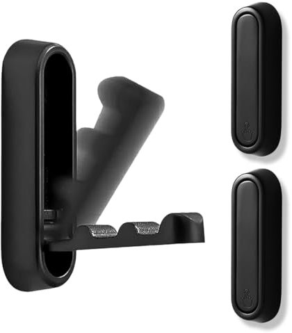 OUDQFCJ 2 ganchos plegables de pared y ganchos para ropa, capacidad de carga de 20 kg, para colgar abrigos y toallas, perchero plegable para armario, baño y cocina