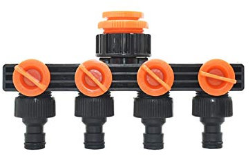 Connettore for tubo flessibile Irrigazione a goccia Rubinetto da giardino a 4 vie Deviatore for acqua Tubo dell'acqua Deviatore a 4 vie Valvola for irrigazione Connettore rapido Femmina 1/2 3/4 1