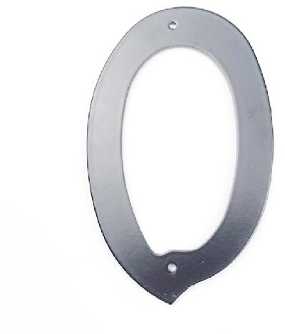 Hausnummernschild, 10 cm/4 Zoll Tür-Hausnummern, digitales Türschild for den Außenbereich, Aluminiumlegierung, schwarz(Color 0)