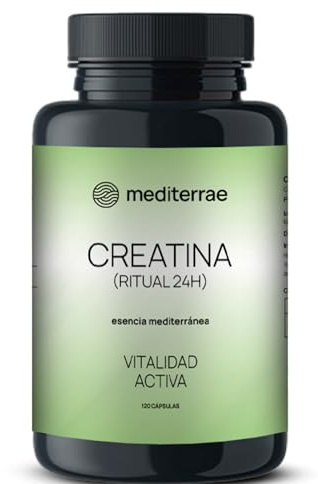 Creatina Monohidratada en Cápsulas | Mujer y Hombre | 120 Cápsulas Veganas | Creatina en cápsulas para oficina, estudio y vida activa. Sin polvo ni shaker, vegana, sin gluten y fácil de tomar.