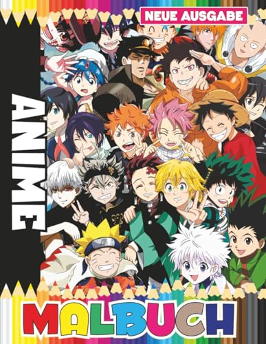Anime Malbuch: Über 70 Kreative Und Einzigartige Motive Für Kinder Und Fans. Schönes Geschenk Für Jungen, Mädchen Und Teenager