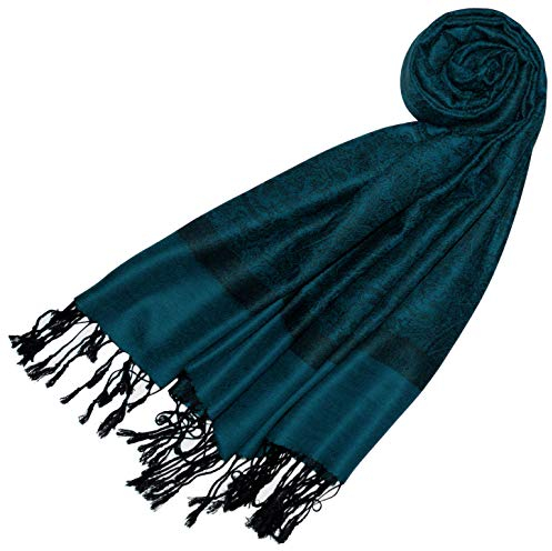 Lorenzo Cana Designer Pashmina Damen Markenschal gewebtes Pasiely Muster Damast - Webart 70 cm x 180 cm Naturfaser Modal Schaltuch Schal Tuch 9331477