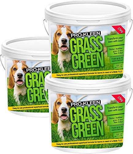 ProKleen Grass Green Lawn Fertiliser 7.5KG - Professional Grass Fertiliser for Thick Green Grass - NPK Granular Fertiliser - Lasts up to 3 months - Used by Professionals - Treats over 200sqm