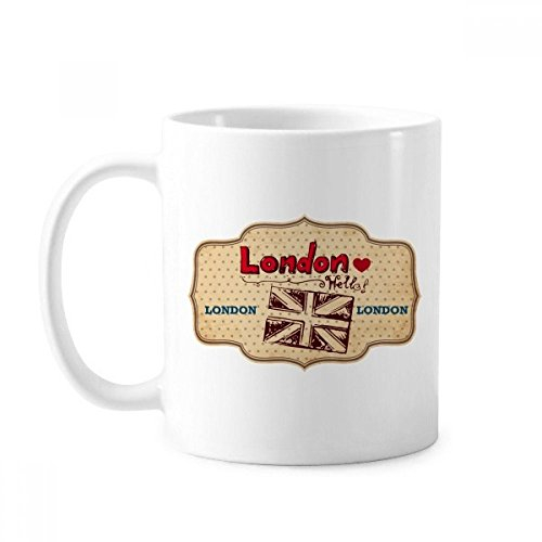 UK London London Tasse en porcelaine Motif Union Jack