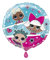 Unique- LOL Surprise Globo de Cumpleaños de Aluminio-45 cm-Fiesta, Multicolor, Large (23807)