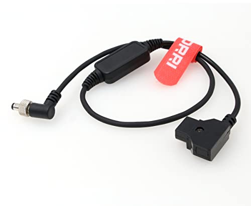 DRRI 12 V geregelter D-Tap auf Verriegelung, rechtwinkliges DC-Kabel für Blackmagic Design ATEM Mini-Umschalter