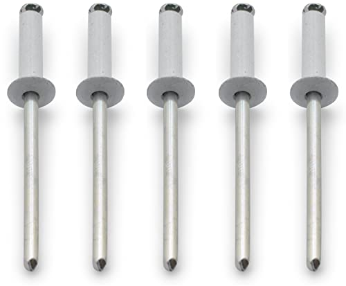 Easyboost 5 Rivets Blancs Ø4x16mm de Plaque d’immatriculation pour Voiture Auto Moto Scooter mobylette maxiscooter Cyclo