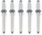 Easyboost 5 Rivets Blancs Ø4x16mm de Plaque d’immatriculation pour Voiture Auto Moto Scooter mobylette maxiscooter Cyclo