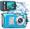Fotocamera Subacquea Impermeabile da 10FT, Schermo LCD da 2,7 Pollici, Fotocamera Digitale HD da 30MP 1080P, Zoom 16X, Fino a 128GB, Batteria da 650mAh, Fotocamera D'azione per lo
