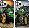 [2 Stück] Handyhülle für iPhone 8 iPhone 7 iPhone SE 2022/2020 Hülle 4,7, Schutzhülle Weich Stoßfest Silikon Case Schwarz Cartoon Cool Trecker Traktor Motiv Design Hülle für Männer Jungs Geschenke