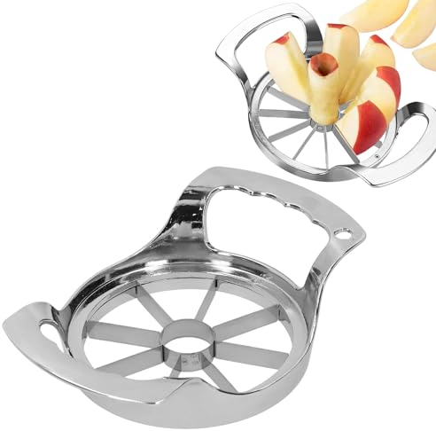 Affettatrice Per Mele in Acciaio Inossidabile, 8 O 12 Lame Taglia-mele E Tagliatorsoli Utensile da Taglio Per Divisori Per Frutta Resistente Per Mele, Pere, Patate(8 Slices)