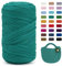 Uiopa 400g/120m T-Shirt Garn, T-Shirt Bändchengarn Zum Häkeln, Häkelgarn Dickes Garn für Häkeltaschen/Körbe/Teppiche, Heimdekoration, DIY-Kunsthandwerk