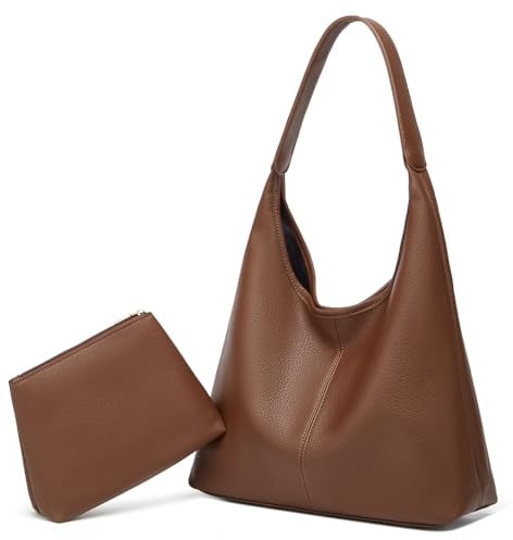 Caissip Slouchy Hobo-Tasche für Damen, Retro-Stil, PU-Leder, Umhängetasche, weich, großes Fassungsvermögen, 2 Schultertaschen, Handtaschen 2025