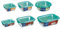 Luminarc Keep'n Lagon Set 5 Recipientes Vidrio 38cl - 76cl - 92cl - 122cl - 197cl Sodo Apto Microondas Apto Frigorífico Ecológico