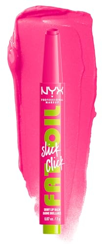 NYX Professional Makeup Pflegender Lippenstift für maximale Farbe, Pflege und Feuchtigkeit, Mit Avocado, Himbeeröl und Moltebeereöl, Vegane Formel, Fat Oil Slick Click, Thriving
