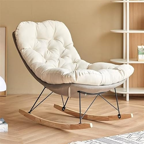 SOYDAN Terrassen-Schaukelstuhl Außenbereich Moderner Lounge-Stuhl Bequemer Schaukel-Liegestuhl for Terrasse, Hof, Garten, Wohnzimmer, Drinnen Und Draußen (Color : Grey)