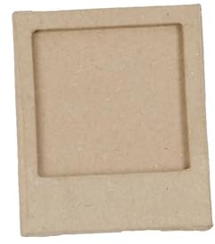 Décopatch CD011Opack - Packung 5 Träger zum Verzieren, aus Pappmaché, Bilderrahmen - Rahmen - Magnetrahmen, magnetisch und zum Personalisieren, 1x7,5x9cm, Kraftbraun, 1 Pack