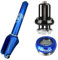 Chilli Pro Scooters Riders Stunt-Scooter Fork IHC Komplettset mit Headset Trick Roller Ersatz Tuning Gabel passend für 100 I 110 I 120mm Rollen Blau