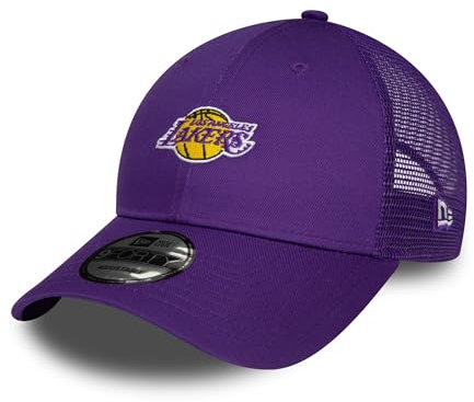 New Era Los Angeles Lakers NBA Basketball Cap verstellber Truckercap lila Snapback kleines Teamlogo Mesh - One-Size