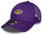 New Era Los Angeles Lakers NBA Basketball Cap verstellber Truckercap lila Snapback kleines Teamlogo Mesh - One-Size
