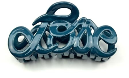 Pince cheveux Love Made in France 8.5cm (bleu jean)