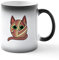 CafePress Orange Yarn Ball Kitty 11 oz (325 ml) Color-Changing Coffee Mug